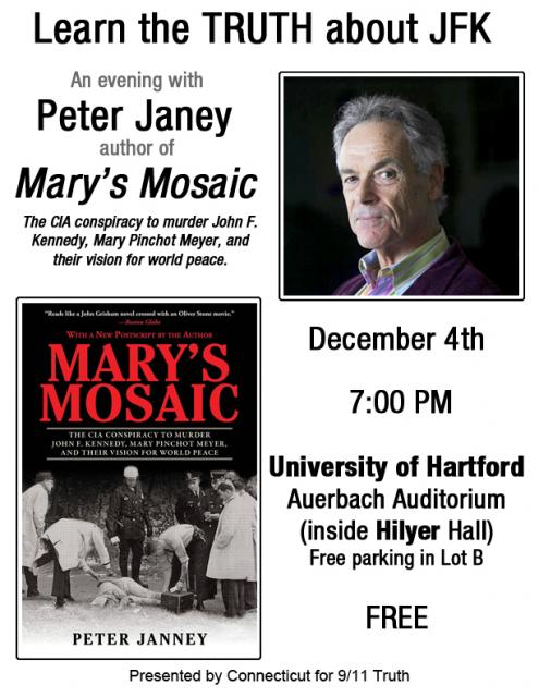 Author Peter Janney on his book, Mary's Mosaic