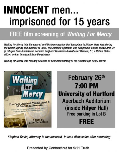 Free Film Screening of "Waiting for Mercy"